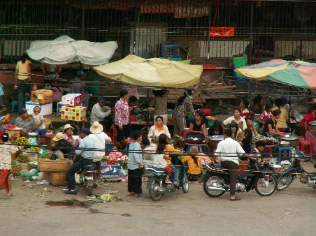 Markttreiben in Battambang