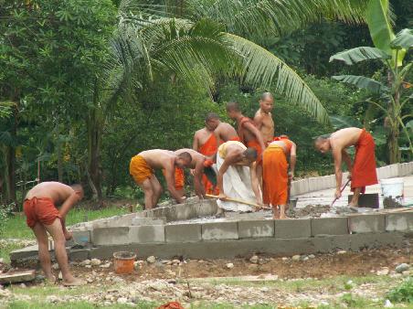 Monks at work...