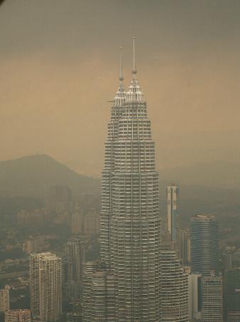 Petronas Twin Towers von oben...