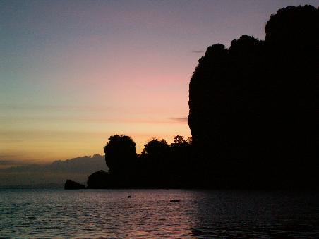 Abendstimmung am Tonsai Beach...