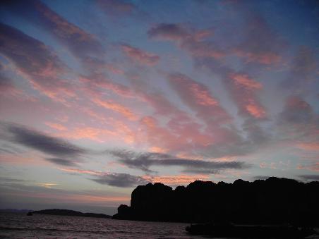 Sonnenuntergang in Railey EAST
