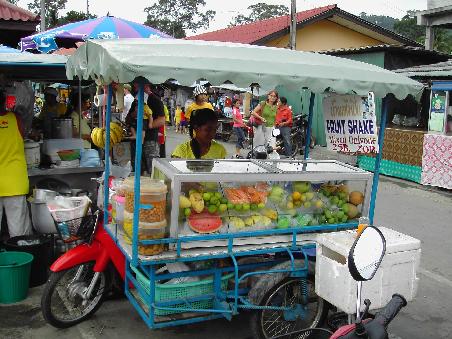 Fresh Fruit Motorbike on the Market