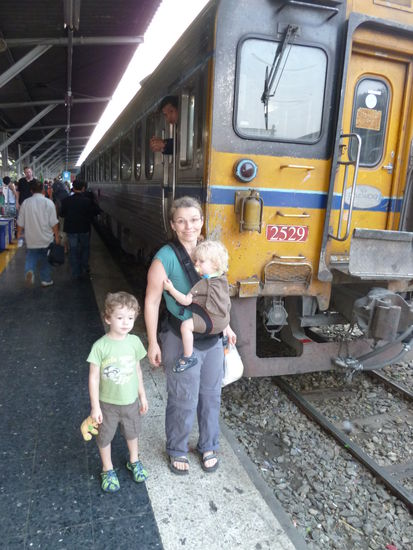 Der Express Zug ist eingefahren,es konnte los gehen