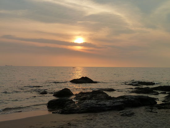 Sonnenuntergang am Nui Beach