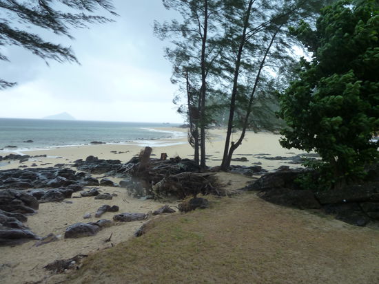 Wind kam auf und schon bald regnete es zum erstenmal....