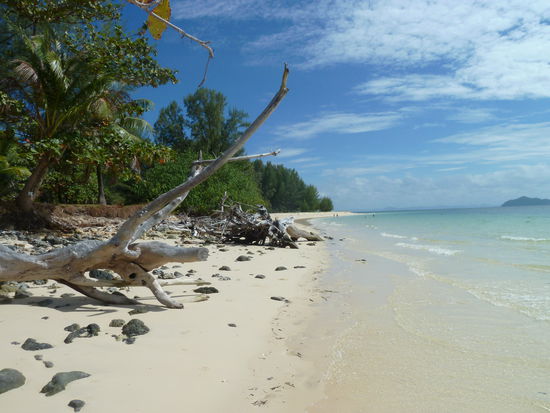 So schön ist der Strand wenn die Sonne scheint