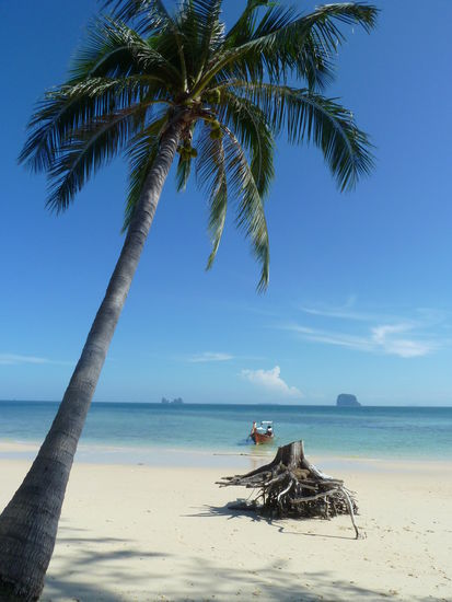 Bei unsere Abreise war das Wetter perfekt.