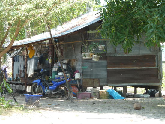 Hütte der Inselbewohner