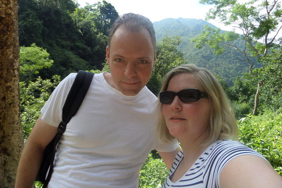 Das sind wir auf unserer Wanderung im Himalaya