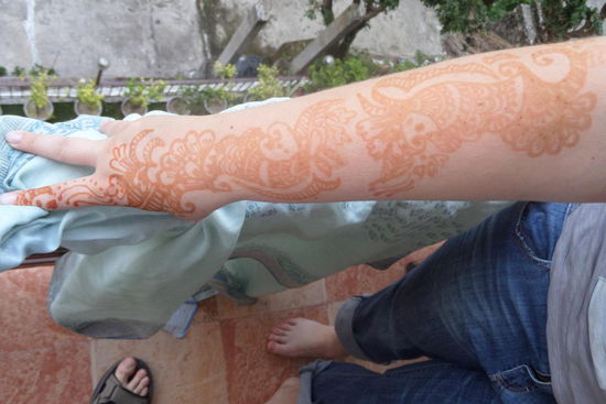 Mein Henna-Tattoo - 400 Rupien (nicht verhandelt)