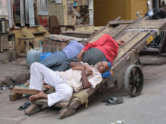 die Kulis warten auf den nächsten Job