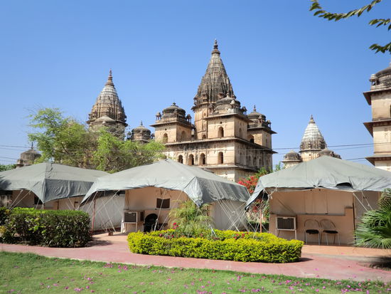 unsere Unterkunft in Orcha