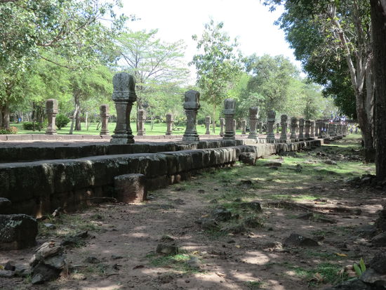 hier entspannten wir und beobachteten die vorbeiziehenden Menschenmengen 