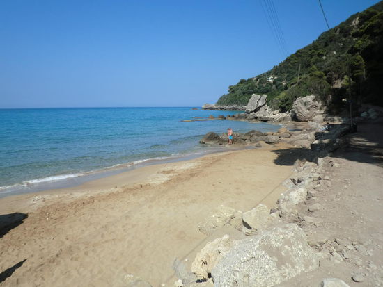 der Strand von Mirtiossa