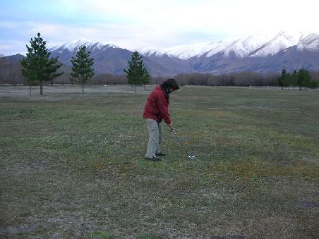 Jeden Abend gehoert dann eine kleine Golfpartie zum Programm...