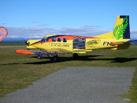 mit diesem Flugzeug auf 20.000ft.