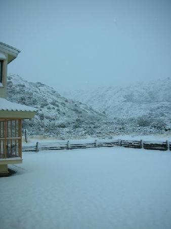 Dann der Schock, Schnee am naechsten Morgen -