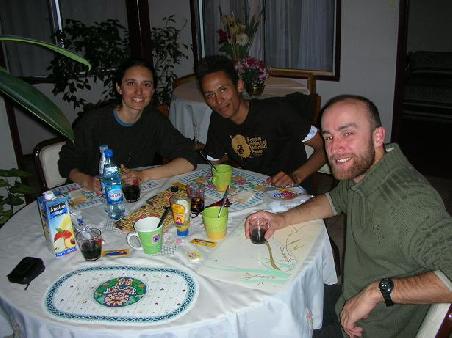 Andera und Vincent (aus Frankreich), Paul aus England ( eine "Sissi") haben sich nicht beklagt - ueber