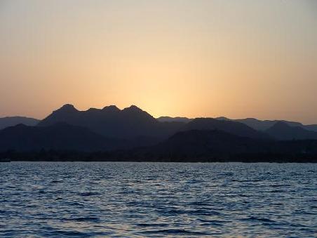 Sonnenuntergang in Udaipur.
