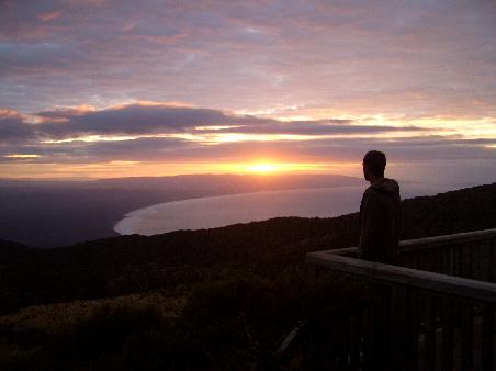 Sonnenaufgang an der Okaka Hut