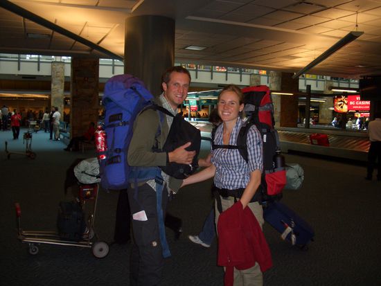 Ankunft am Flughafen in Vancouver