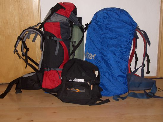 Gepaeck fuer 3 Wochen Nordamerika