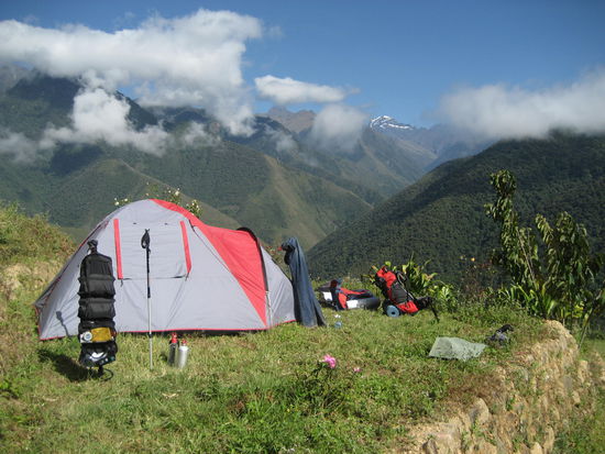Zweite Übernachtung in Sandillani mit phantastischem Bergpanorama