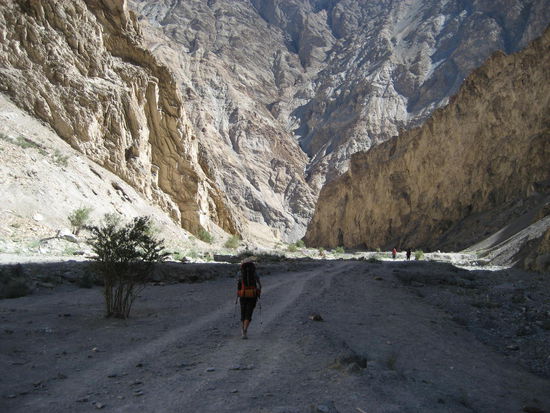 In der Schlucht zwischen Shingo und Skiu.