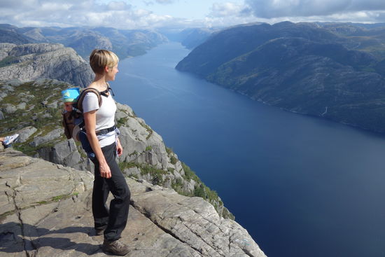 Der 40 km lange Lysefjord.