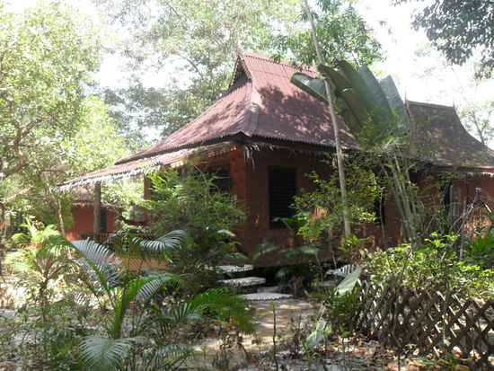 Unser Bungalow fuer die erst Nacht im Bamboo