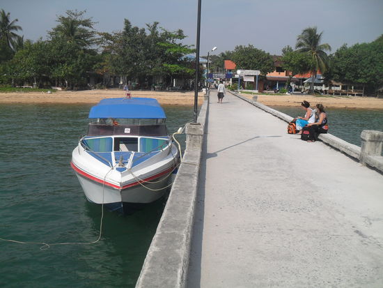 Unser Speedboot, welches uns zurueck nach Ranong gebracht hat