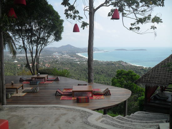 hier zum fruehstuecken zu sitzen ist echt cool