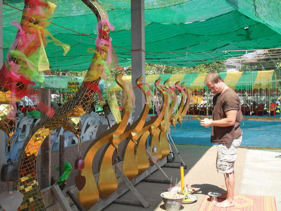 Das gehört für uns mitlerweile dazu: Im Tempel guten Segen "abholen"