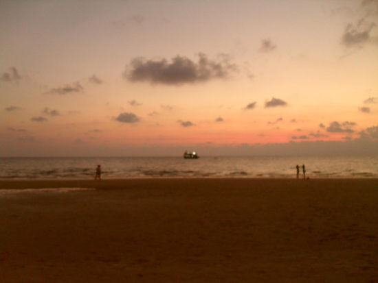 Sonnenuntergangsstimmung am ersten Abend