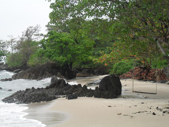 das nördliche Ende des White Sand Beach