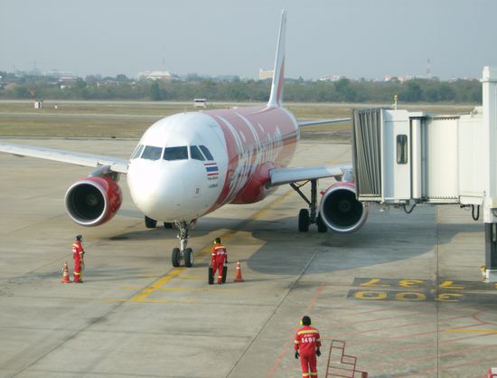 Unser Flieger nach Phuket in Südthailand.