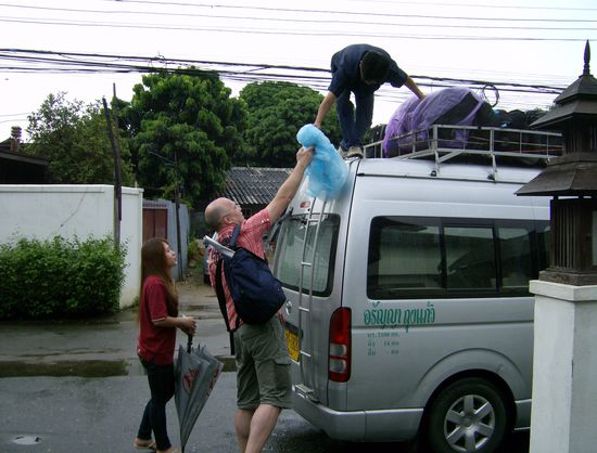 Wozu Regenponchos nicht alles gut sind...