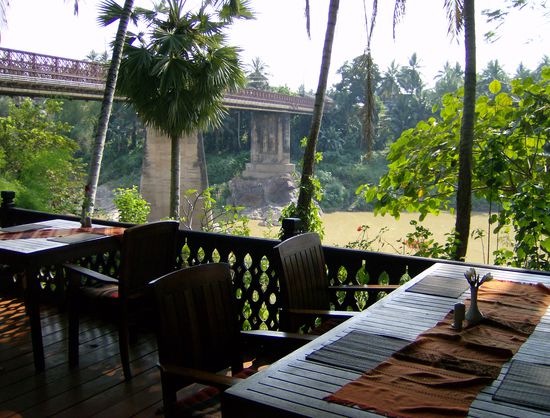Aussicht vom Restaurant auf die "Old Bridge".