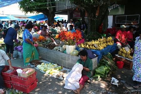 Markt in Suva, der Hauptstadt Fijis.