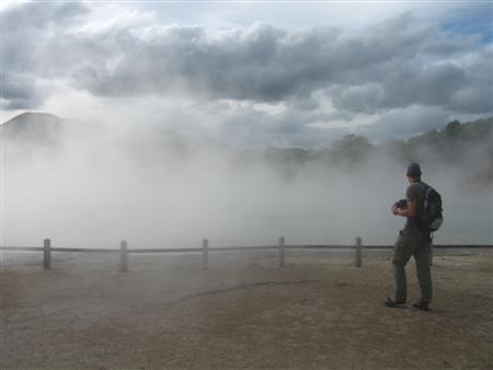 am Champagne Pool riechts nicht nach Prickelwasser