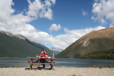 Mittags am Lake Rotoiti - vorher