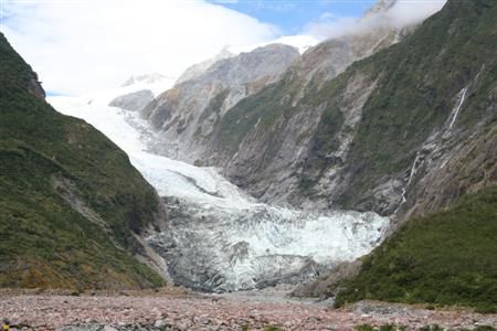 Franz Josef (noch bei Sonnenschein)