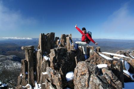 Gipfelsieg am Cradle Mountain