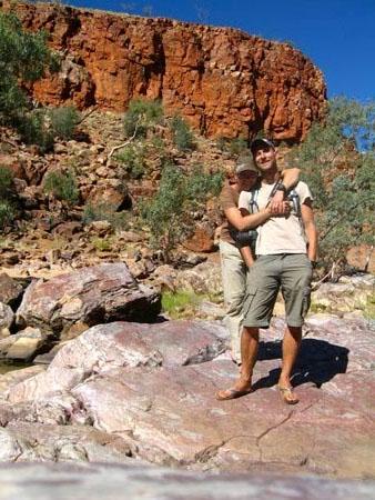 Zwei Herumstrolcher in einem der zahlreichen Gorges (Schluchzen)