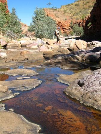 Der Grossteil des Wassers verdunstet wenige Tage nach groesseren Regenfaellen