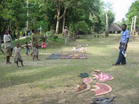 Improvisierter Markt am Middle Sepik