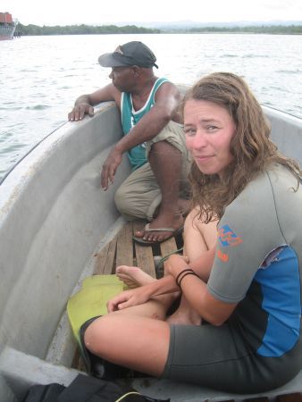 Tauchen vom Bananenboot aus