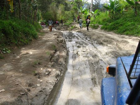 Offroad driving at its best, on the road.