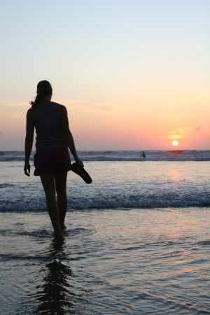 Sonnenuntergang am Kuta Beach