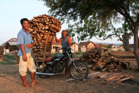 Mopeds sind das Transportmittel der Wahl, egal fuer was.